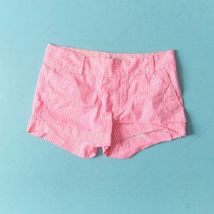 Lilly Pulitzer Hot Pink Check Plaid Barclay Cuffed Mid Rise Shorts Sz 2